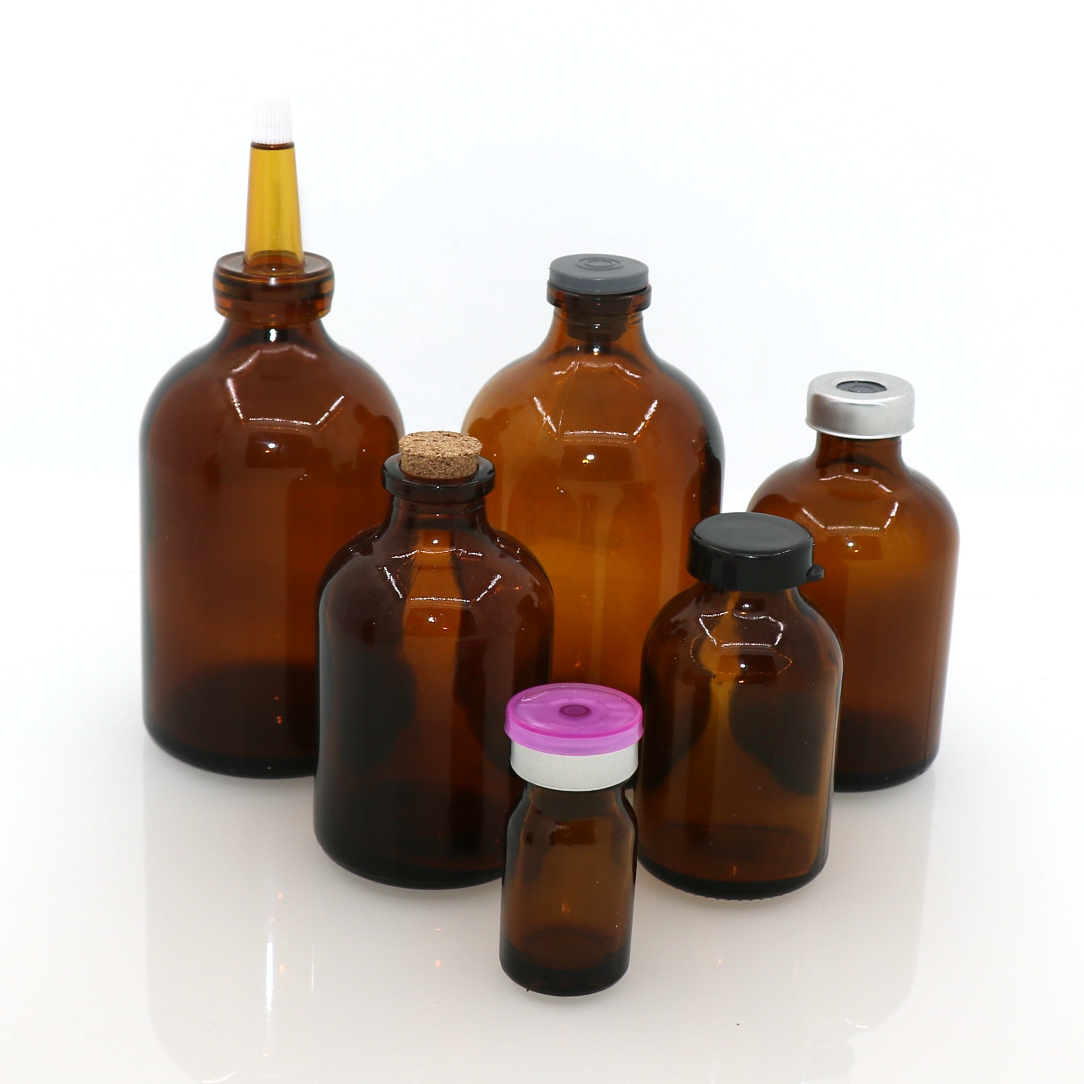 Factory Pharmaceutical Glass Vial Usp Type II Penicillin Vial for Medicine Use 7ml 10ml 20ml 30ml 50ml 100ml