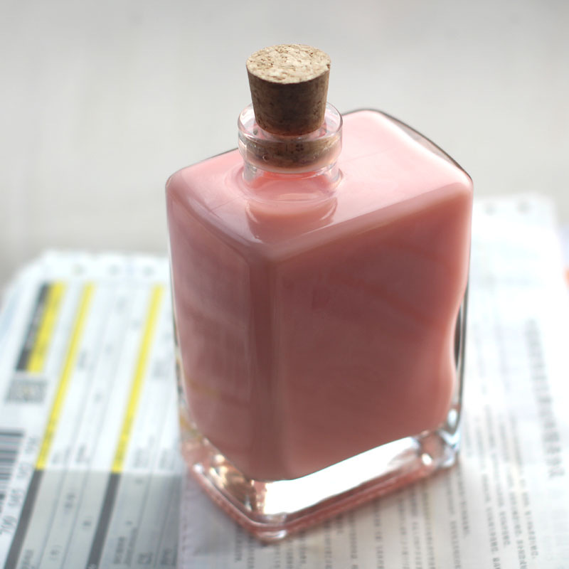 Factory Popular 280Ml Milk Tea Bottle With Cork Beverage Bottle  Juice Containers For Bar