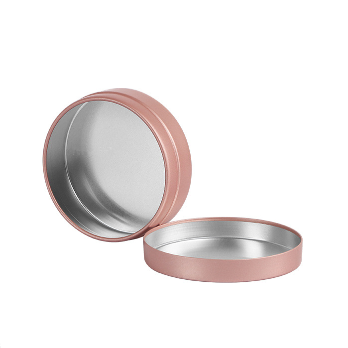 Factory Price 100ml Rose gold container Empty Metal Tins Face Cream Aluminum jars