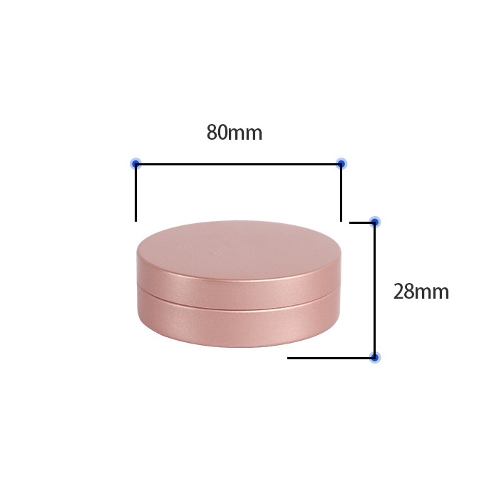 Factory Price 100ml Rose gold container Empty Metal Tins Face Cream Aluminum jars