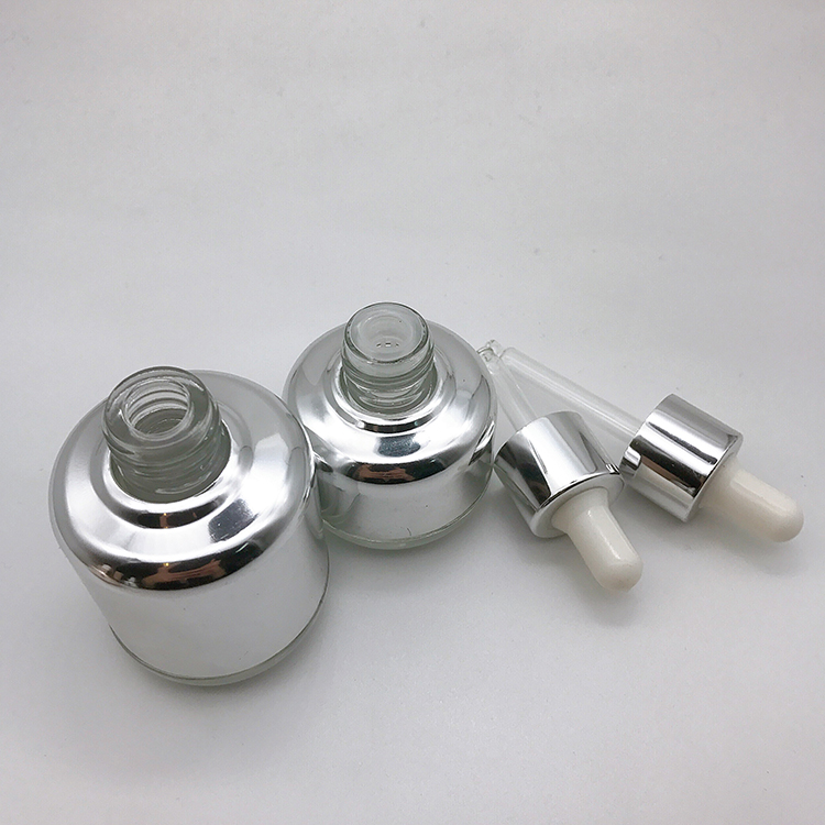 Factory Price 10ml 20ml 30ml 40ml 50ml Champagne Gold Glass Bottle With Dropper
