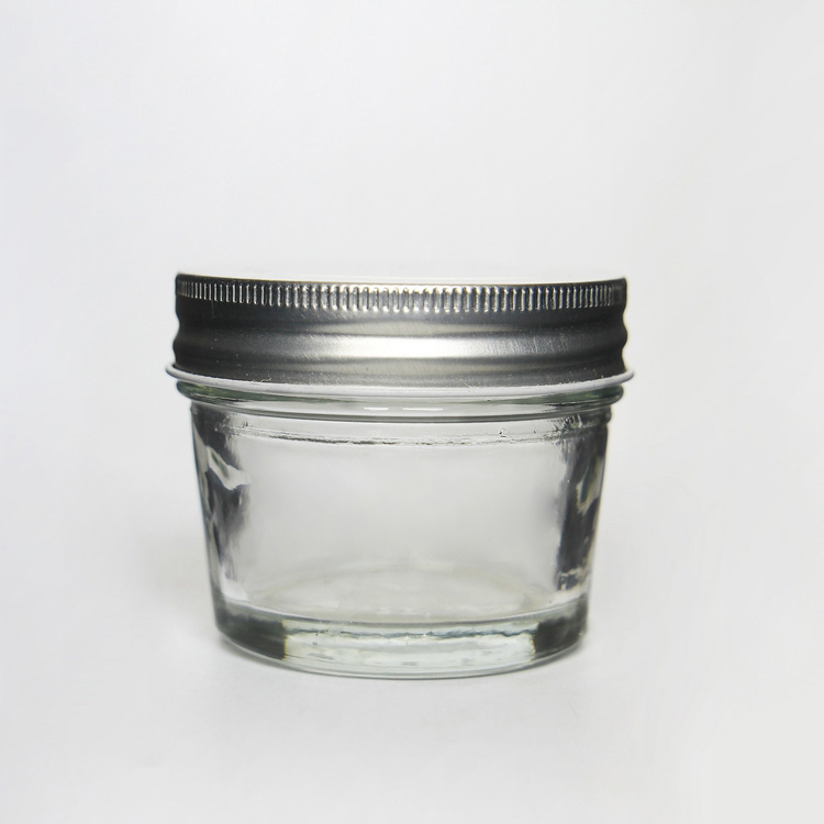 Factory Price 120ml 4oz Wide Mouth Glass Jelly jar With Screw lid