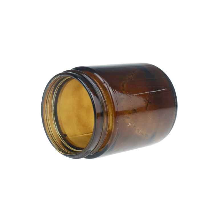 Factory Price 150ml 200ml 250ml Amber Cream Bottle Cosmetic Glass Jar