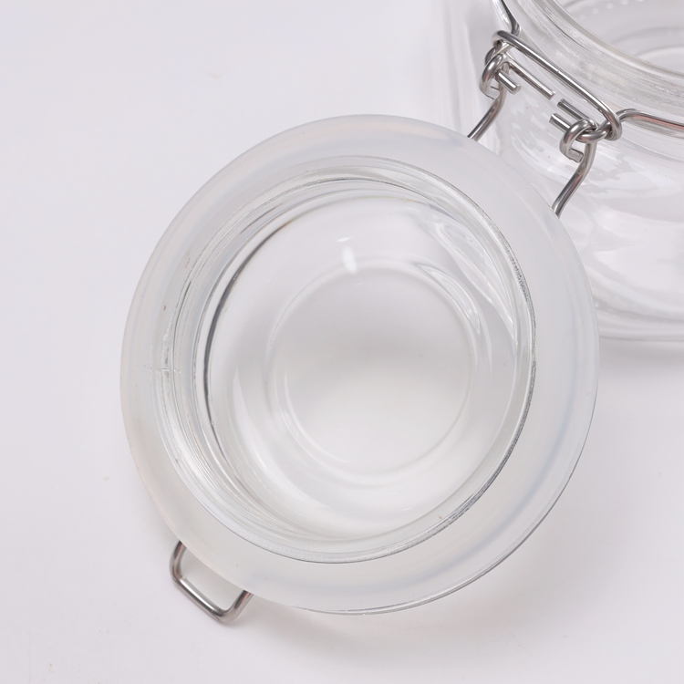 Factory Price 1L 1.5L 2.2L 3.8L Bath Salt Packaging Jars Home Storage Canning Glass Jars With Swing Top