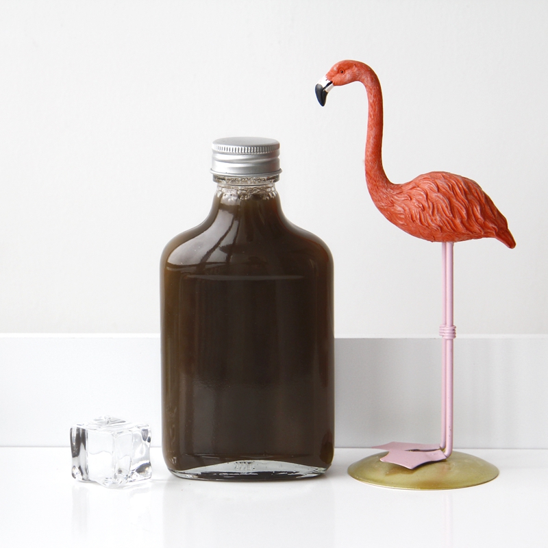 Factory Price 200Ml Glass Clear Juice Bottle Cold Brew Coffee Beverage Wine Drinking Glass Bottle