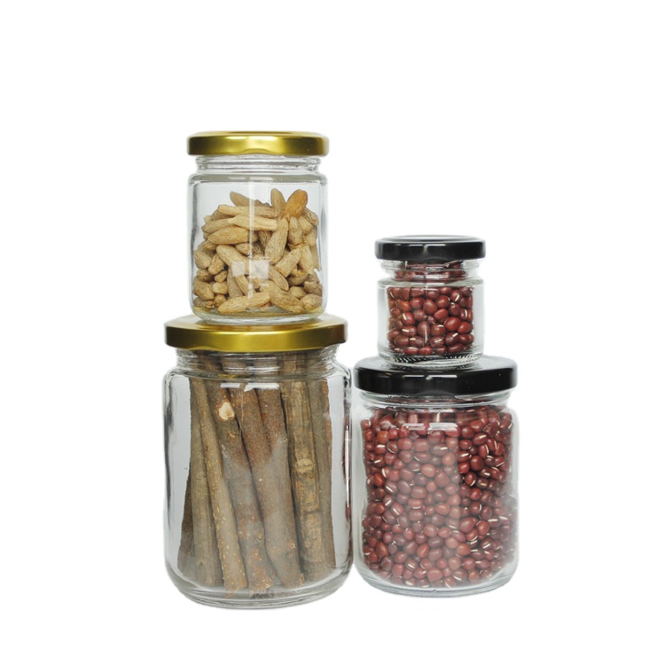 Factory Price 240ml Clear Glass Round Glass Jar For Paste/ Curd Sauce/Cheese Cream Sauce
