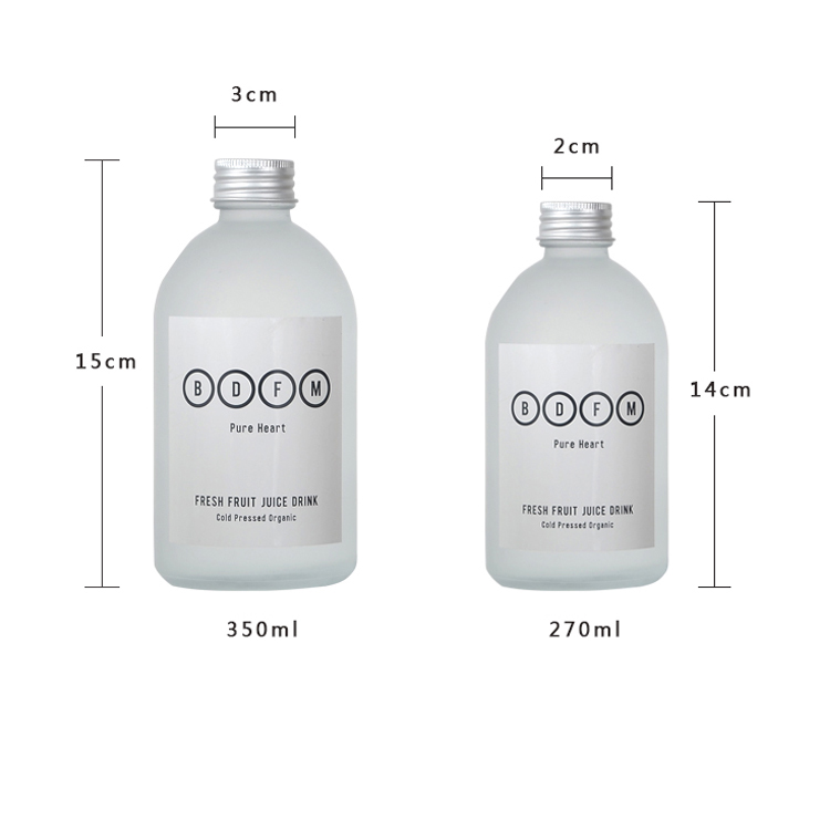 Factory Price 250 Ml 500 Ml 1000 Ml Amber Juice Round Shape Boston Glass 300 Ml Plastic Bottle For Juice With Aluminum Lids