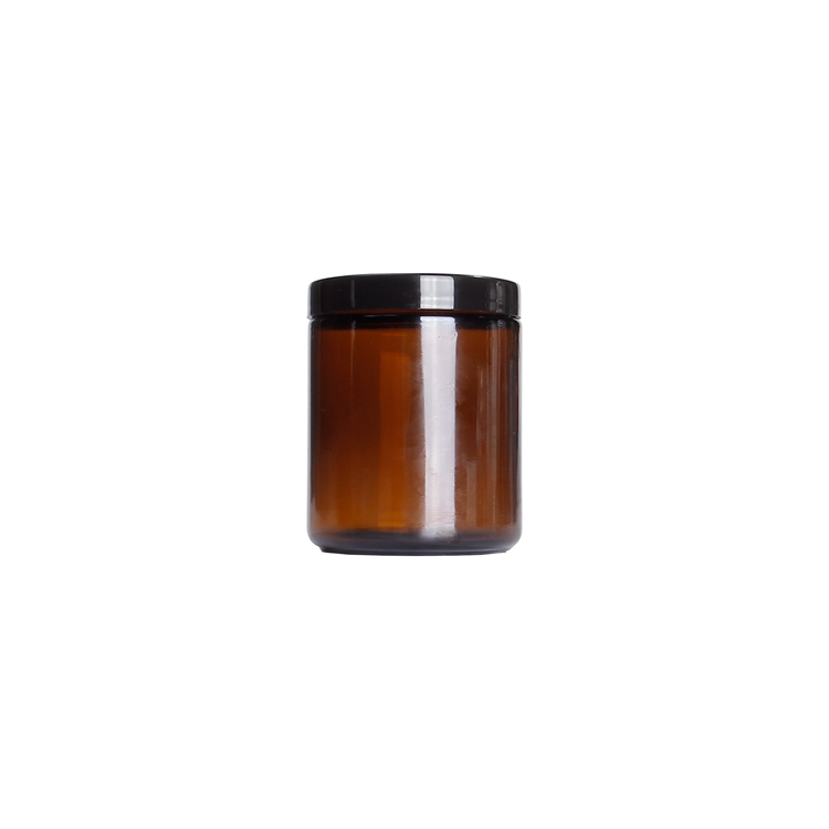 Factory Price 250ml Amber Glass Jar For cosmetics