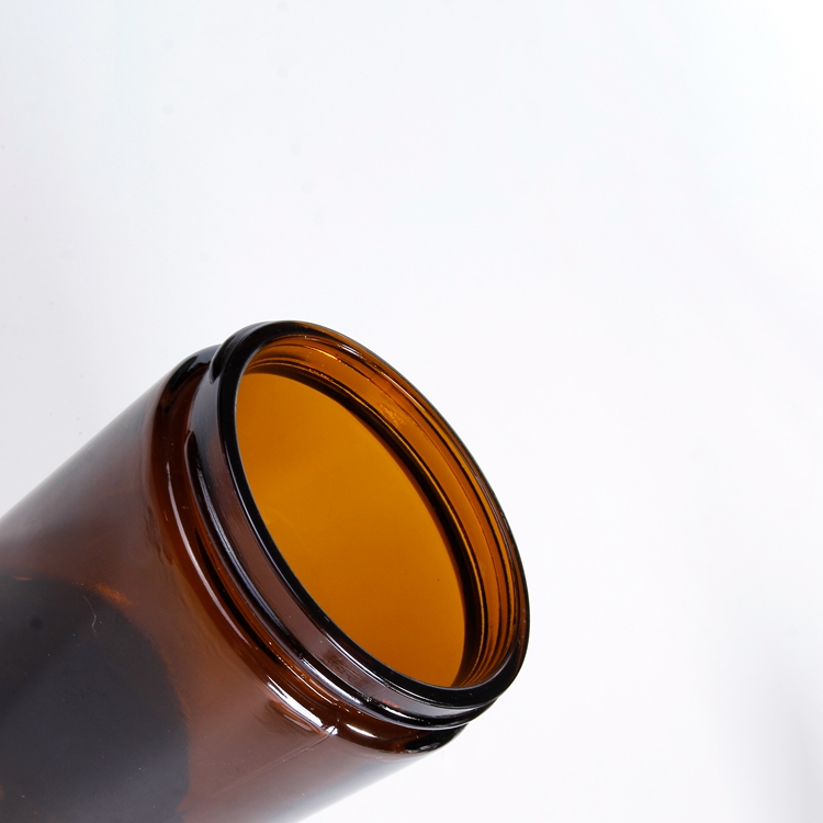 Factory Price 250ml Amber Glass Jar For cosmetics