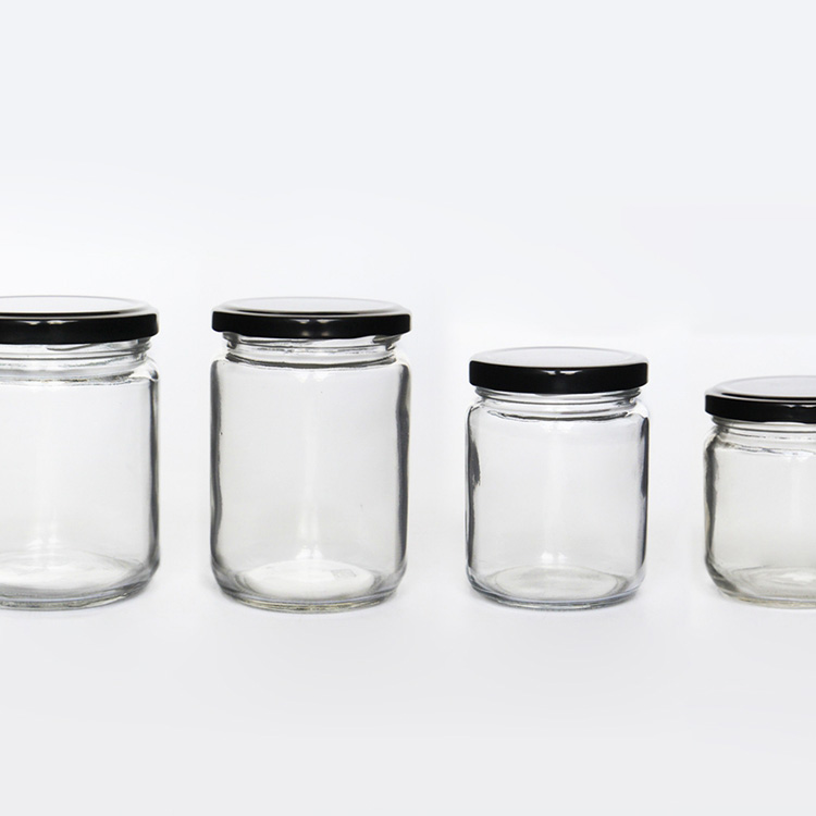 Factory Price 250ml Round Glass Jam Jars Glass with Lid Storage Pickles Jar for Food