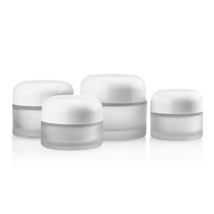 Factory Price 30g Hand Cream Jar Frosted Glass Jar For Cosmetic Cream