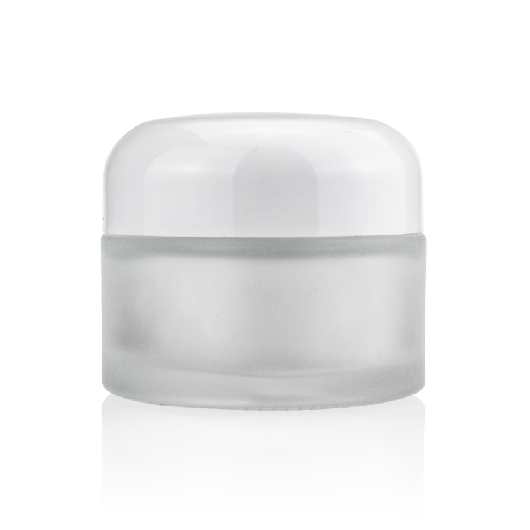 Factory Price 30g Hand Cream Jar Frosted Glass Jar For Cosmetic Cream