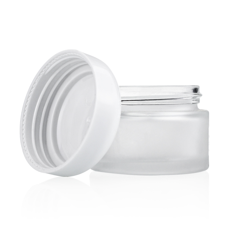 Factory Price 30g Hand Cream Jar Frosted Glass Jar For Cosmetic Cream