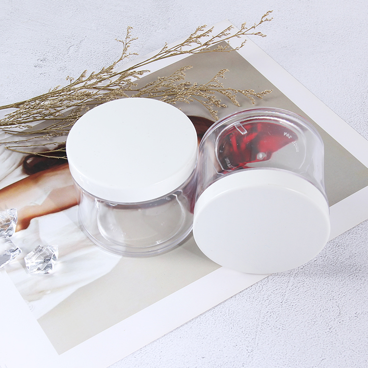 Factory Price 30ml 70ml 150ml Plastic Storage Jar with Black Lid