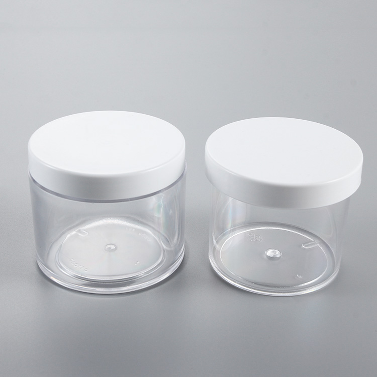 Factory Price 30ml 70ml 150ml Plastic Storage Jar with Black Lid