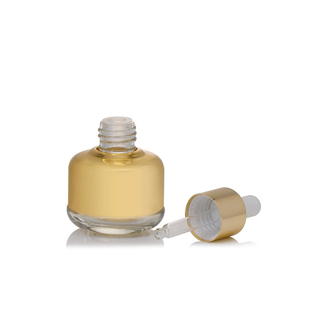 Factory Price 30ml Luxury Gold Silver Glass Dropper Bottle For Essential Oil
