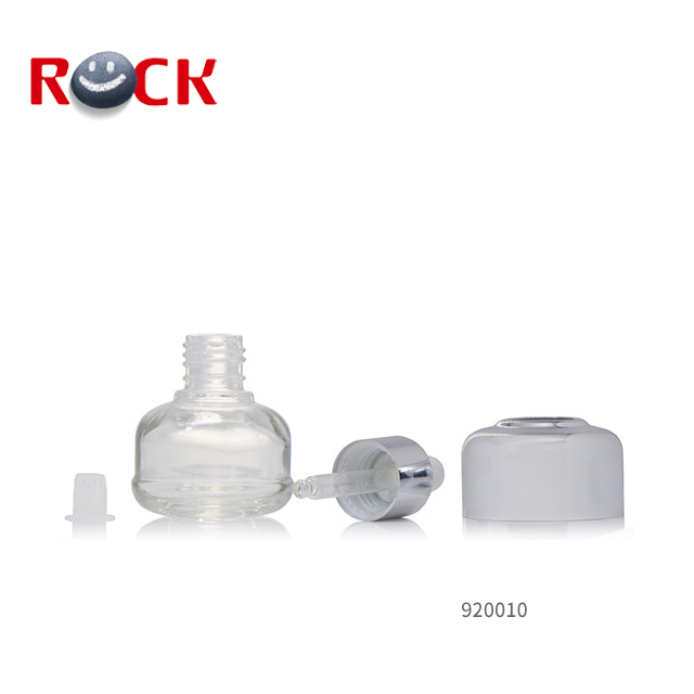 Factory Price 30ml Luxury Gold Silver Glass Dropper Bottle For Essential Oil