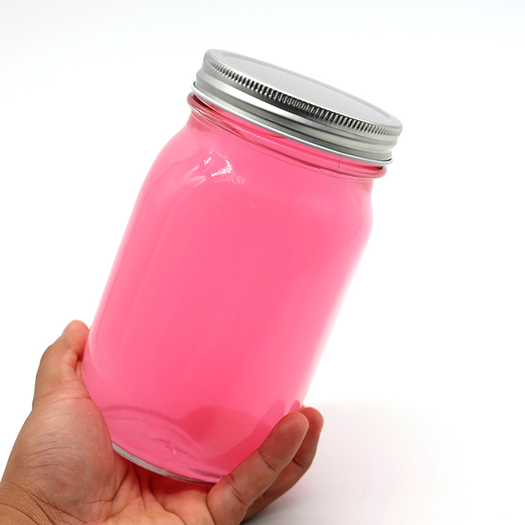Factory Price 32oz Glass Jar with Screw Lid 16oz Daily Use Glass Mason Jar for Kitchen Use Food Grade Cannisters