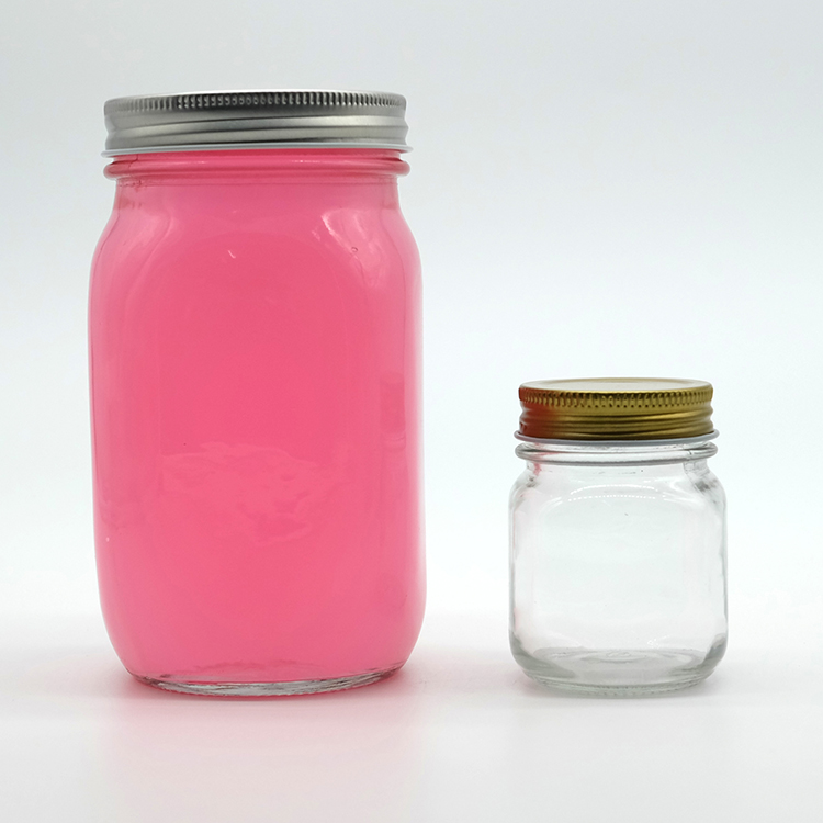 Factory Price 32oz Glass Jar with Screw Lid 16oz Daily Use Glass Mason Jar for Kitchen Use Food Grade Cannisters