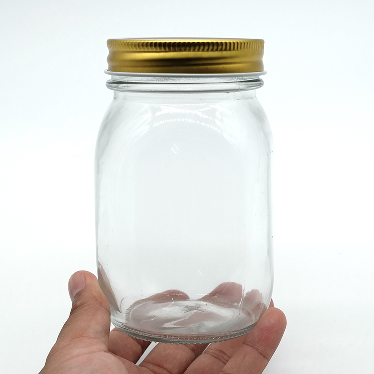 Factory Price 32oz Glass Jar with Screw Lid 16oz Daily Use Glass Mason Jar for Kitchen Use Food Grade Cannisters