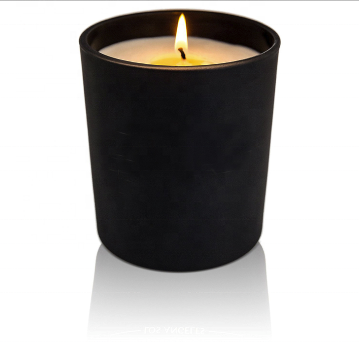 Factory Price 4oz 8oz Amber Candle Jar With Wooden Lid