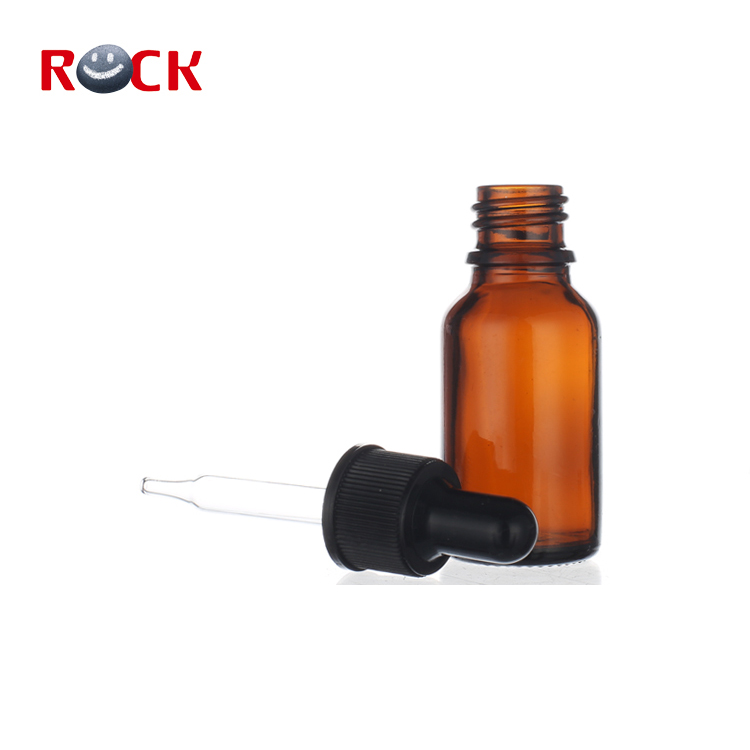 Factory Price 5ML 10ML 15ML Amber Glass Essential Oil Bottle With Dropper