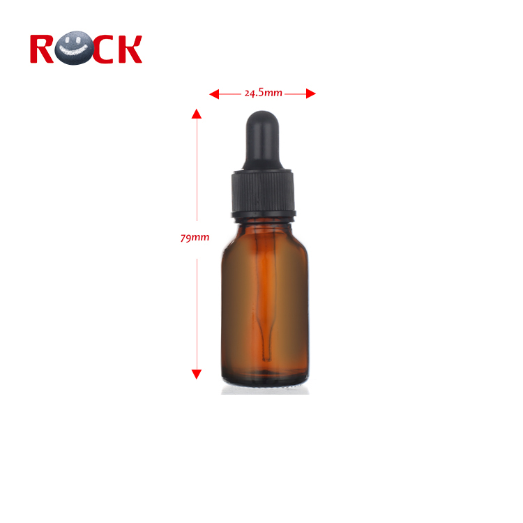 Factory Price 5ML 10ML 15ML Amber Glass Essential Oil Bottle With Dropper