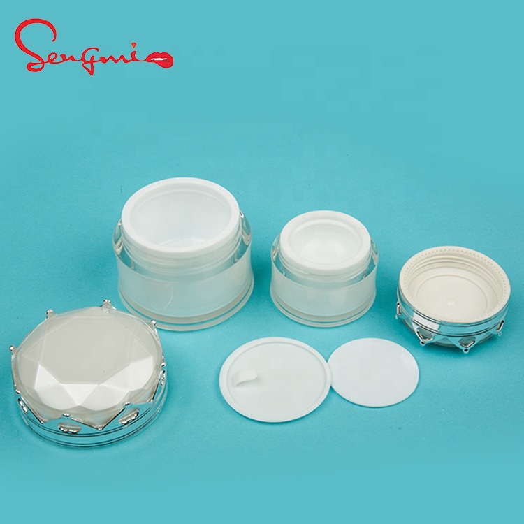 Factory Price 5g/10g/15g/20g/30g/50g Double Wall Plastic Jar Acrylic Body Butter Custom Jars for Skincare