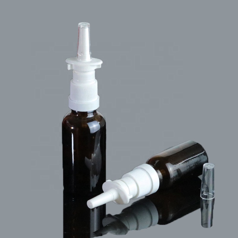 Factory Price 5ml 10ml 15ml 20ml 30ml Round Glass Mist Nasal Spray Bottle  (GRA34)