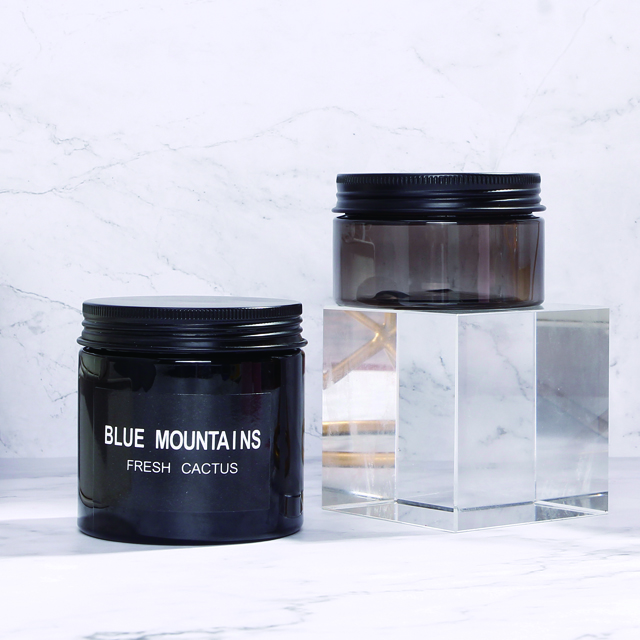 Factory Price 8 oz Jar Personal Care Cosmetic Packaging Clear PET Plastic Cream Jar with Screw Top Lid