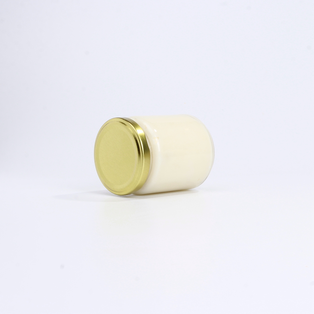 Factory Price 80ml 150ml 200ml Clear Round sauce glass jars food gradewith Lids Sauce/Honey/Food Glass Packaging