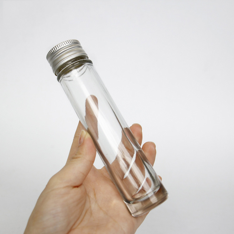 Factory Price 90ml Tall Clear Glass Round Glass Jar For Canned Food