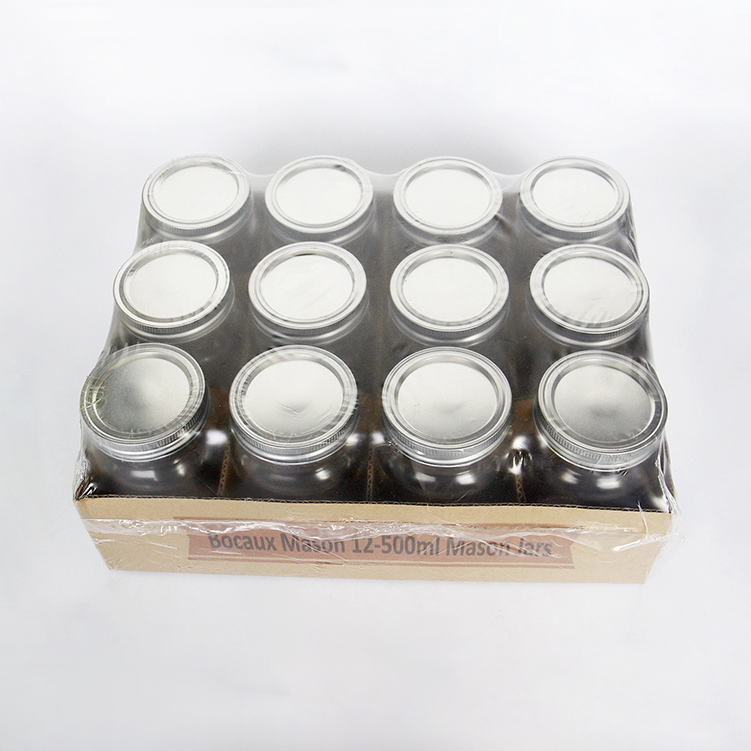 Factory Price Clear Glass Jars Wide Mouth With Screw Lid For Food Storage Beverage