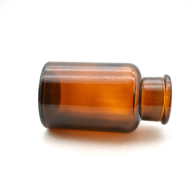 Factory Price Customization 125ml Different Capacity Anti-corrosion Amber Glass Wide Mouth Reagent Bottles