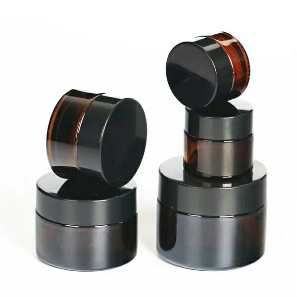 Factory Price Different Sizes Amber Glass Cream/Cosmetic Jar