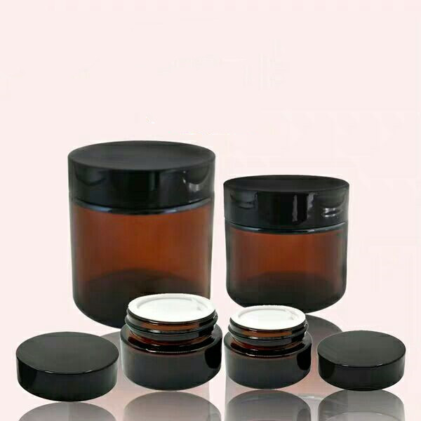 Factory Price Different Sizes Amber Glass Cream/Cosmetic Jar