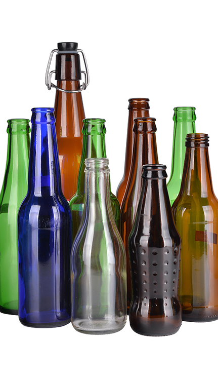 Factory Price HACCP Certificate Wholesale 330ml 500ml 640ml green amber flint blue glass beer bottles Manufacturer
