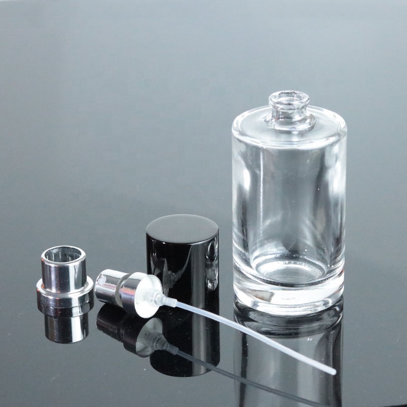 Factory Price Round Spray Glass Perfume Bottle 50ml Empty Perfume Bottle for Cosmetic Packaging (GPM45)