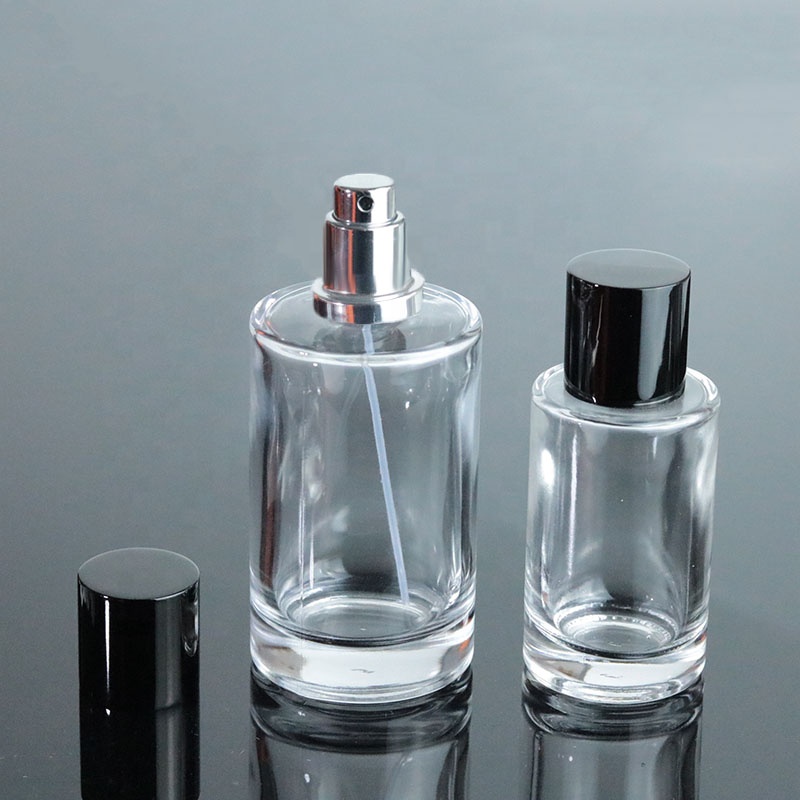 Factory Price Round Spray Glass Perfume Bottle 50ml Empty Perfume Bottle for Cosmetic Packaging (GPM45)