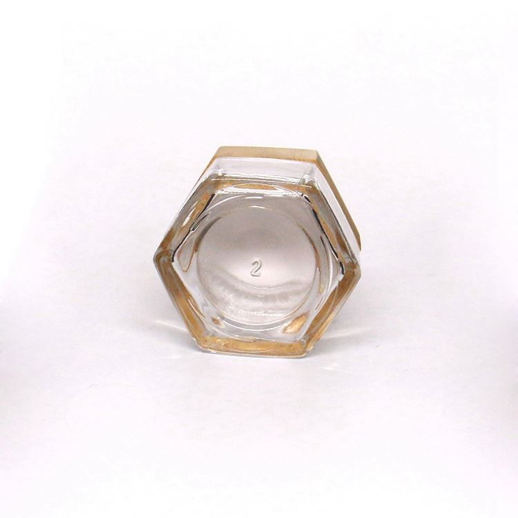 Factory Price Skin Care Packaging Empty 1oz 30g Square Glass Bottle Face Cream Glass Jar With Wooden Bubble Lid Wholesale