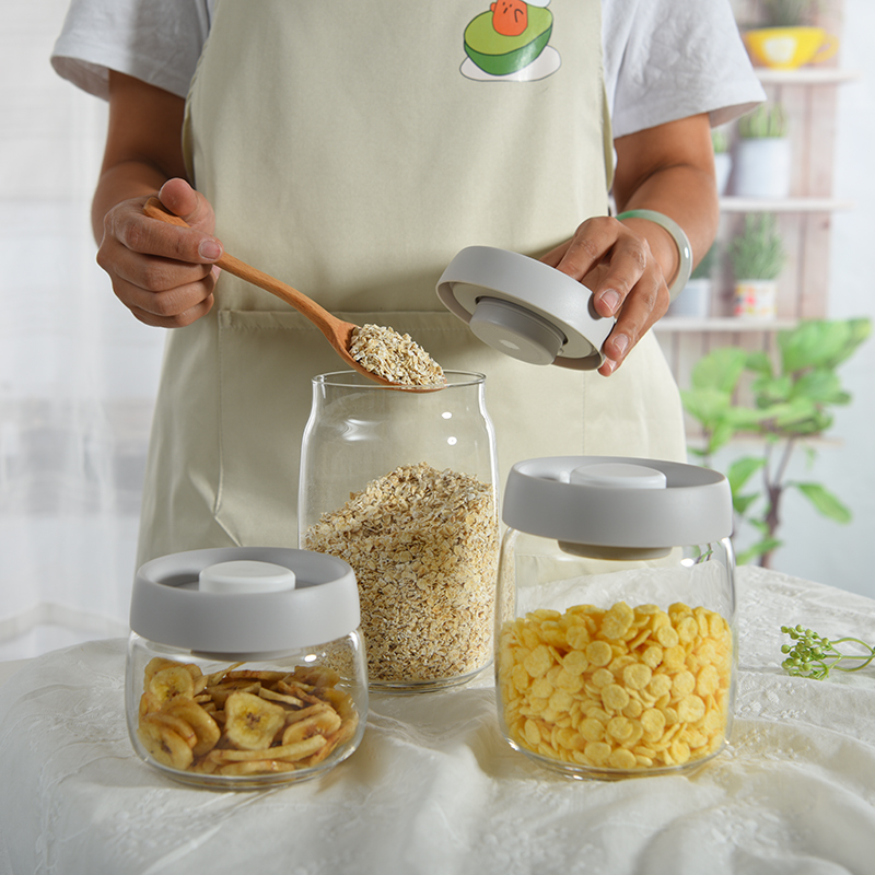 Factory Price Storage Jar Food Containers Glass Candy Jar And Bottle With Lid