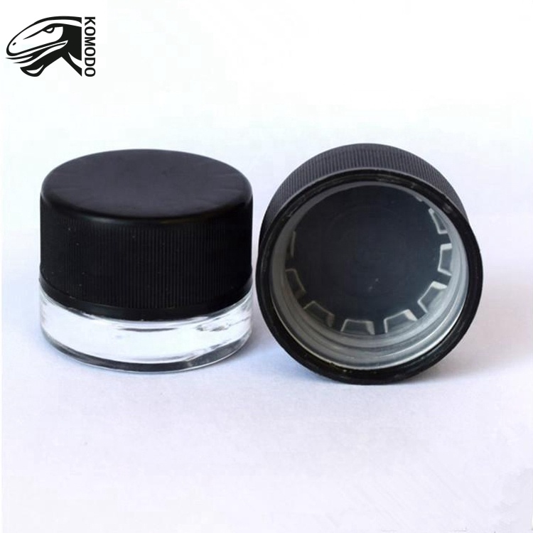 Factory Price UV Protected Screw Lips 5ML/5G Glass Cosmetic Jar for Scrubs Oils Toner Salves