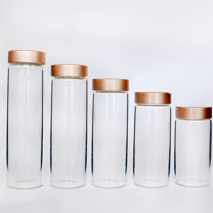 Factory Price glass jars 150ml Bonta Jars with golden screen Cover lids Good Sealing Jelly Muth Honey Jars for Food Storage