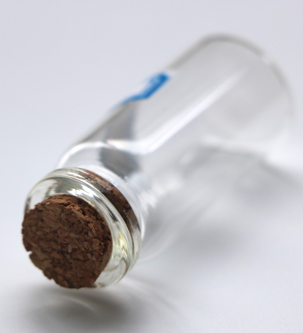 Factory Price glass tube with screw cap cork lid