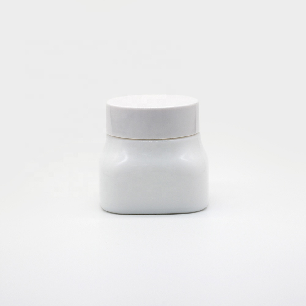 Factory Price large Capacity Opal Glass Jar for Face Care Cosmetic Cream Packaging with Lid