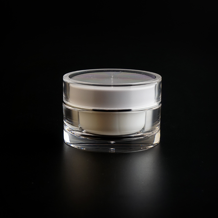 Factory Produce Dual-Compartment Cream Jar 25+25ml For Day And Night Eye Eraser Moisturizer