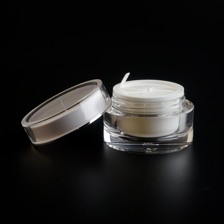Factory Produce Dual-Compartment Cream Jar 25+25ml For Day And Night Eye Eraser Moisturizer