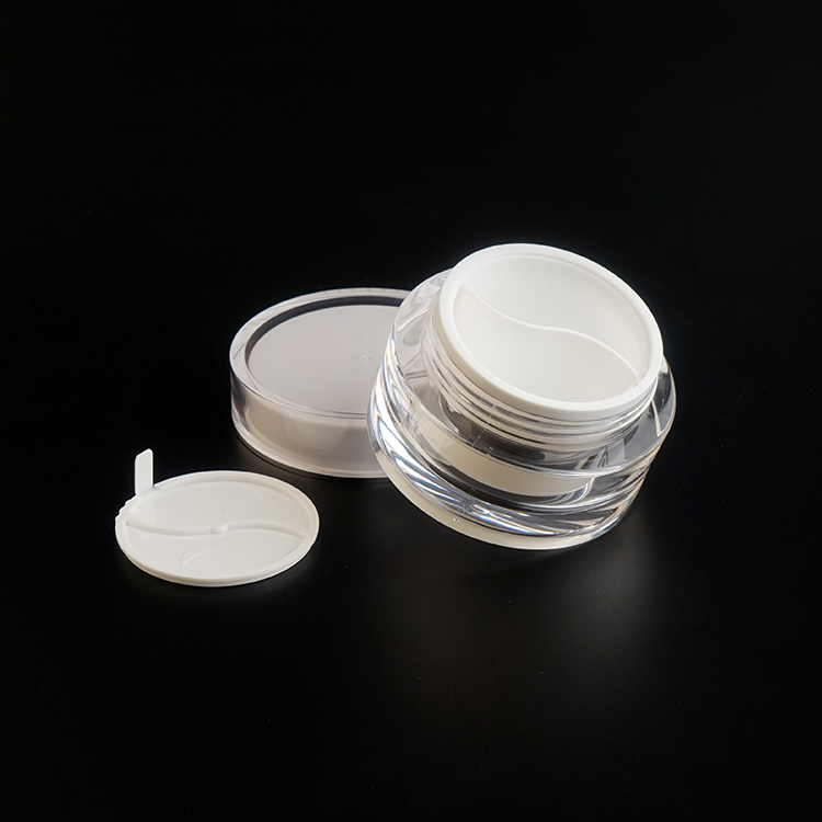 Factory Produce Dual-Compartment Cream Jar 25+25ml For Day And Night Eye Eraser Moisturizer