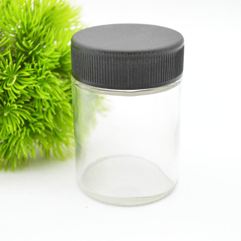 Factory Produced Food Grade Empty Clear Round Glass sauce jam sugar Jar  4oz glass jar
