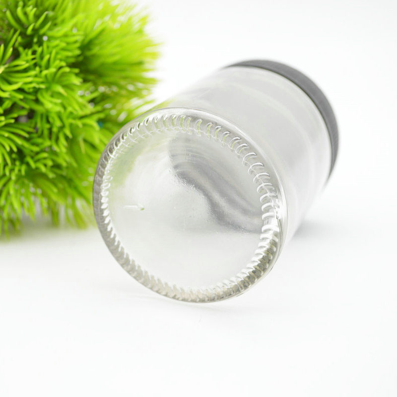 Factory Produced Food Grade Empty Clear Round Glass sauce jam sugar Jar 4oz glass jar